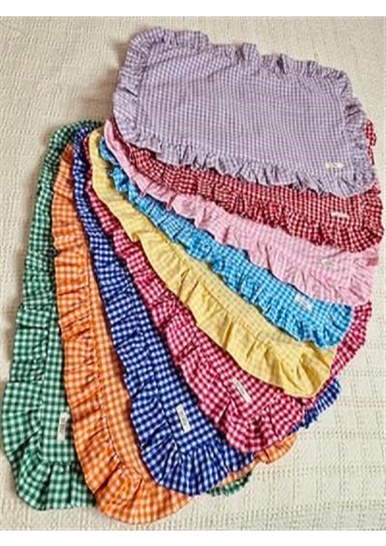 Bonibon Serisi Fırfırlı Pötikare Kırlent fiyatları