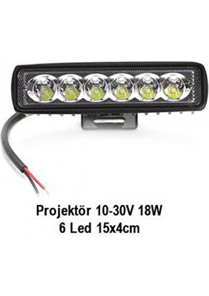 Projektör 10-30V Smd 6 LED 18W 13