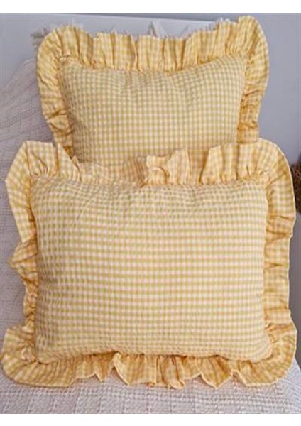 Bonibon Serisi Fırfırlı Pötikare Kırlent