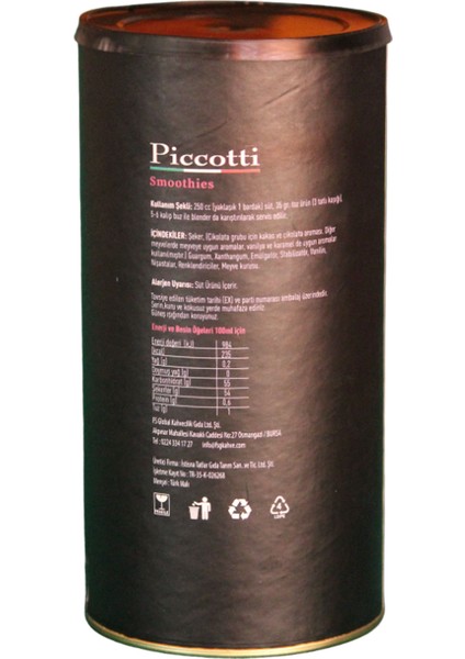 Smoothie(Milkshake) Kırmızı Orman Meyveli fiyatları