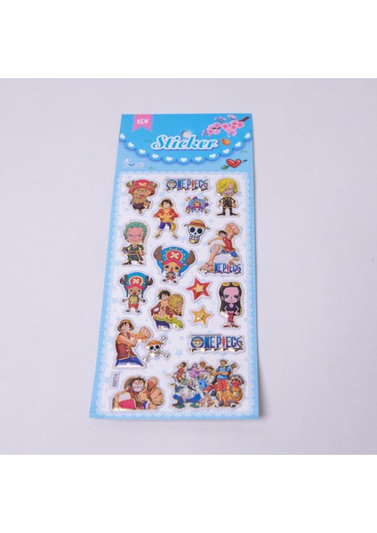 One Piece Anime Sticker Kabartmalı