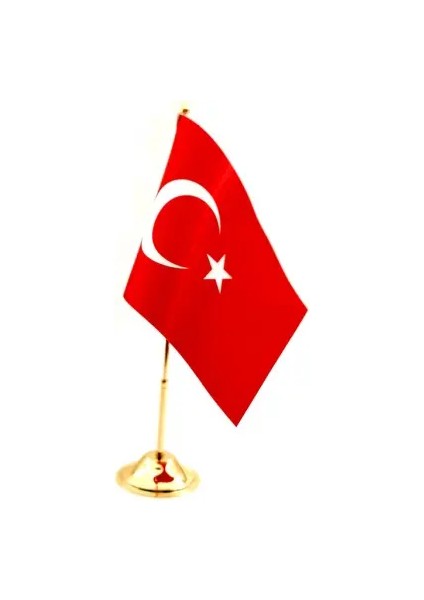 Gold Tekli Masa Bayrağı