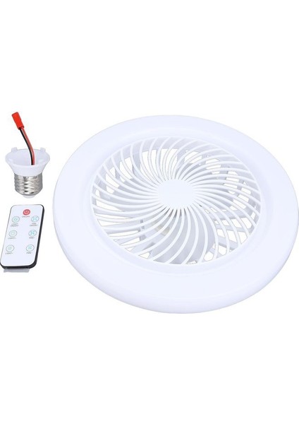 3 Işık Modlu, Dinlenebilir, 3 Fan Hızlı, Kumandalı, Pervaneli, 42 Watt Çok Kaliteli LED Fan Ampul,