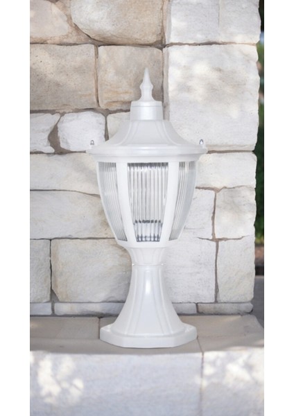 10 Watt Günışığı Ampullü Dekoratif Set Üstü Bahçe Aydınlatma Armatürü, Bahçe Duvar Aydınlatma Apliği