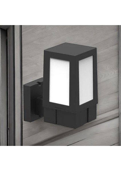 Elektrikle Çalışır, E27 Duy Modern Tasarım Bahçe Duvar Apliği, Duvar Armatürü, Balkon, Teras Apliği