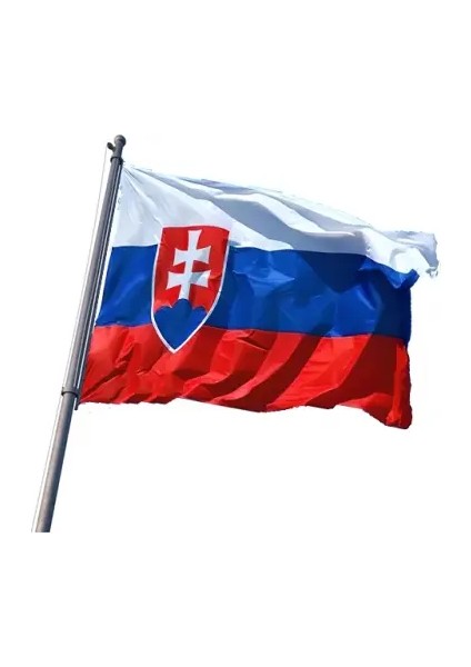 Slovakya Bayrakları 50X75 cm