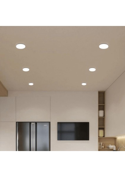 6 Adet 36 Watt, Beyaz Işık, Delik Çapı Ayarlanabilir Modern Tavan Armatürü Çok Kaliteli Tavan Apliği
