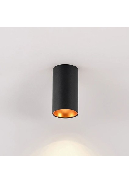 10 x 6 cm Metal Kasa 7 Watt Günışığı GU10 Duy Sıva Üstü Tavan Armatür Dekoratif Metal Tavan Aplik