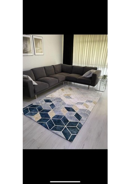 Pudra Piramit Model Ipek Kadife Halı Örtüsü 6m2-200x300