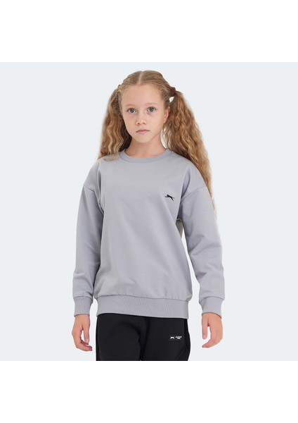 LUPPA Unisex Çocuk Sweatshirt Taş Gri