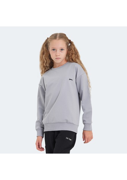 LUPPA Unisex Çocuk Sweatshirt Taş Gri fırsatları