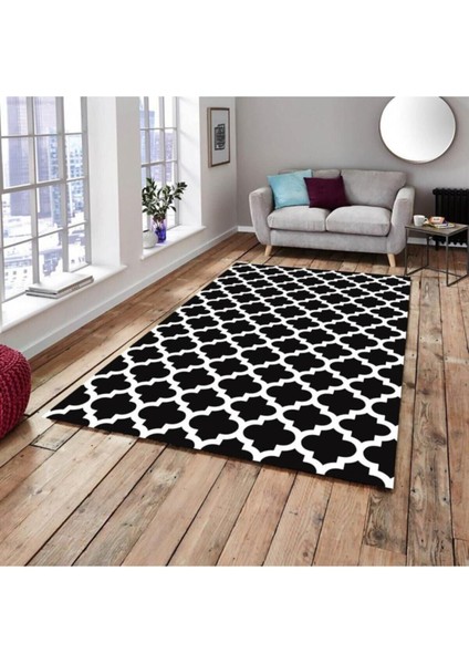 Modern Desen Ipek Kadife Lastikli Halı Örtüsü/Kılıfı 4m2-160x230