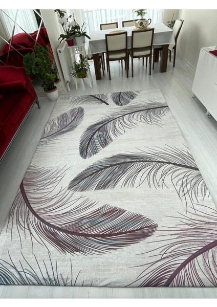 Kuş Tüyü Model Lastikli Halı Örtüsü 4m2-160x230