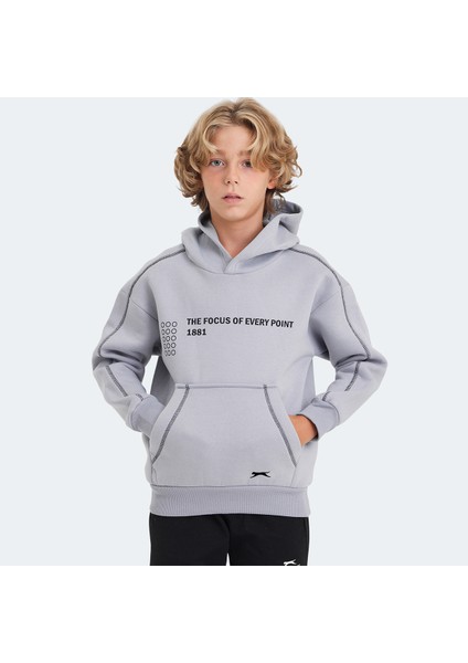 LEVON Unisex Çocuk Sweatshirt Taş Gri