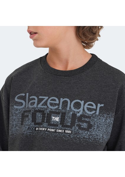 LAST Unisex Çocuk Sweatshirt Koyu Gri fırsatları