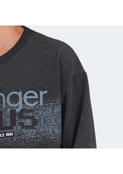 LAST Unisex Çocuk Sweatshirt Koyu Gri indirimleri