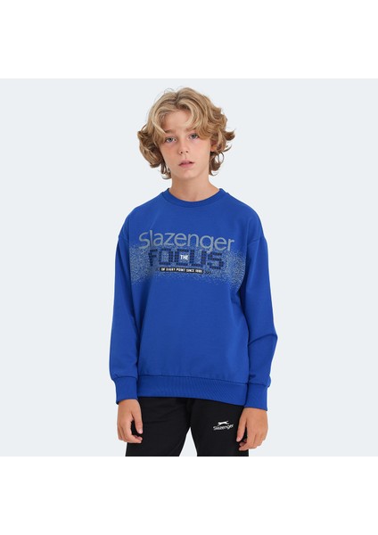 LAST Unisex Çocuk Sweatshirt Saks Mavi modelleri
