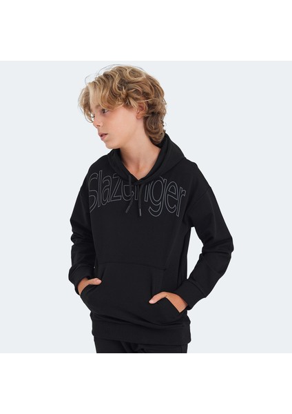 LETTO Unisex Çocuk Sweatshirt Siyah fırsatları