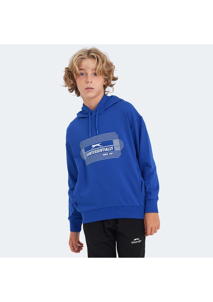 LAYO Unisex Çocuk Sweatshirt Saks Mavi
