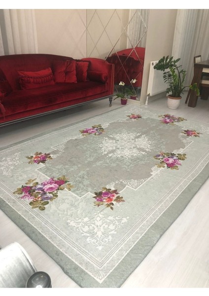 Ipek Kadife Lastikli Halı Örtüsü 4 M2- 160x230