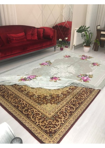 Ipek Kadife Lastikli Halı Örtüsü 4 M2- 160x230