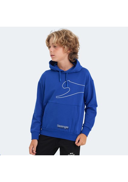LINK Unisex Çocuk Sweatshirt Saks Mavi
