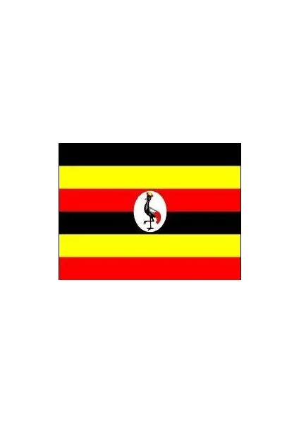 Uganda Bayrağı 100X150 cm