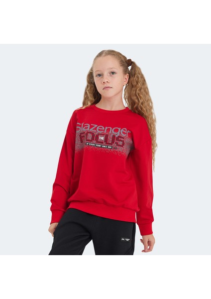 LAST Unisex Çocuk Sweatshirt Kırmızı