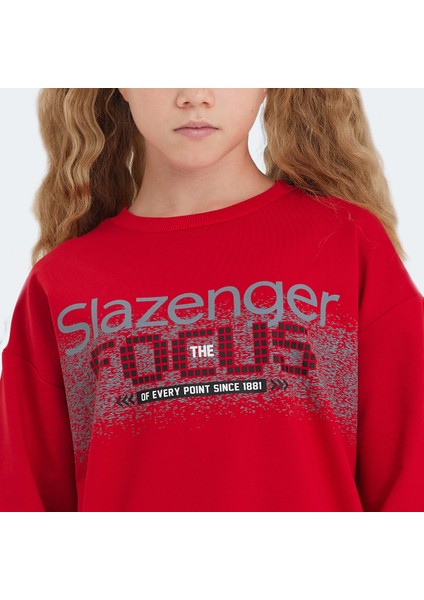 LAST Unisex Çocuk Sweatshirt Kırmızı fırsatları