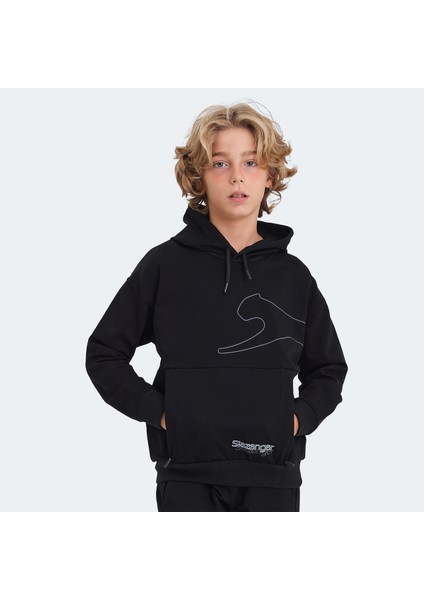 LINK Unisex Çocuk Sweatshirt Siyah