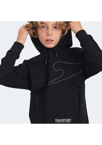 LINK Unisex Çocuk Sweatshirt Siyah fırsatları