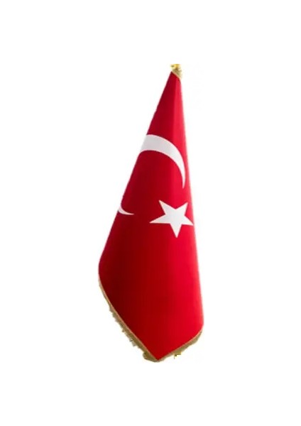 Türk Makam Bayrağı-Filmli (Simli)