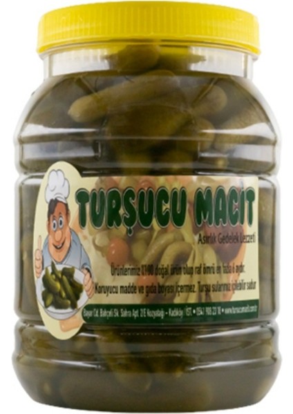 Kornişon Turşusu Acı Turşu Sulu 1 kg