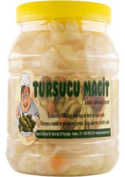 Lahana Turşusu Acı Turşu Sulu 1 kg