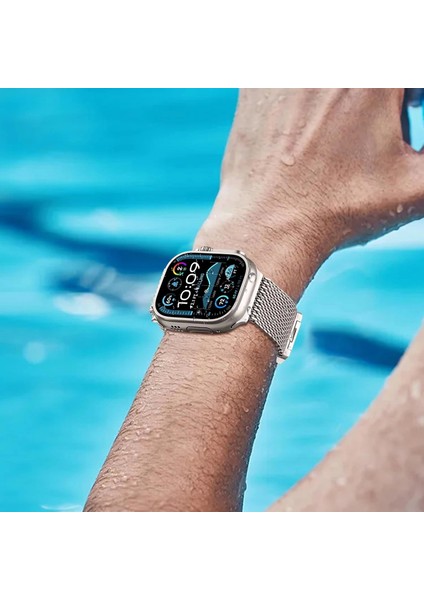 Apple Watch Series 10 46MM Metal Hasır Hafif Kordon Hava Kanallı | KRD-121 modelleri
