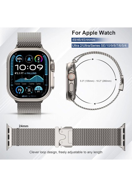 Apple Watch Series 10 46MM Metal Hasır Hafif Kordon Hava Kanallı | KRD-121 indirimleri