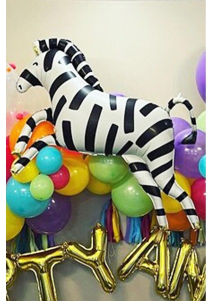 Büyük Zebra Folyo Balon 100 cm