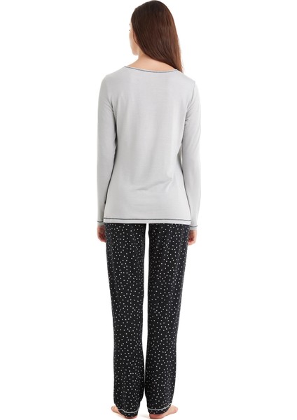 Kadın Gri Pijama Takımı 51610