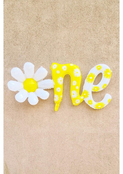 One Papatya 1 Yaş Doğum Günü Folyo Balonu Papatya Şekilli Birleşik One Balon fiyatları