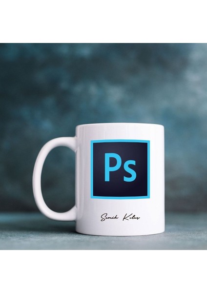 Grafik Tasarımcıya / Photoshop Tasarımlı Isme Özel Kupa