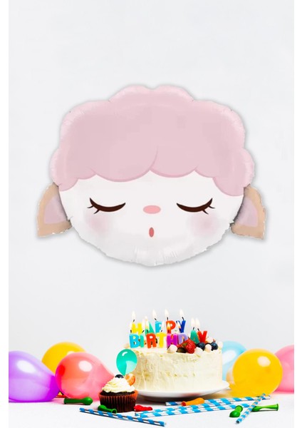 Kuzu Kafası Folyo Balon Kuzu Balon