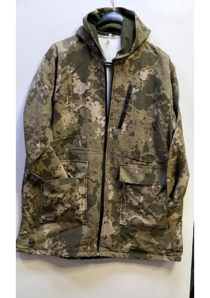 Haki Kamuflaj Mont Su Geçirmez Polar Astarlı Erkekler İçin Şık ve Fonksiyonel fiyatları