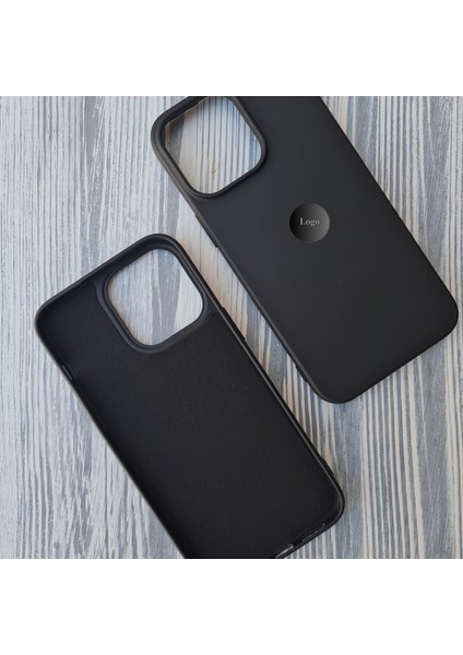 iPhone 15 Pro Uyumlu Lansman Içi Kadife Silikon Kılıf