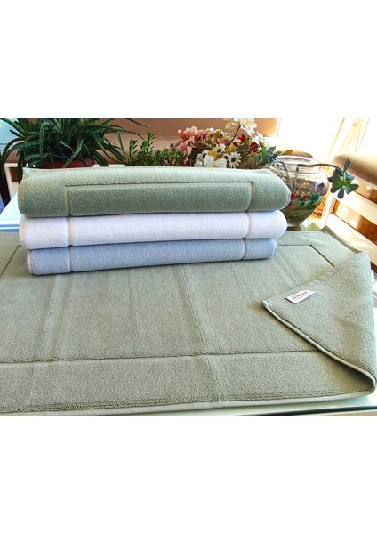 (3.lü Set) 50X90CM. Büyük Lüks Ayak Havlusu, Ayak Paspası, Havlu Paspas, Banyo ve Lavabo Paspası
