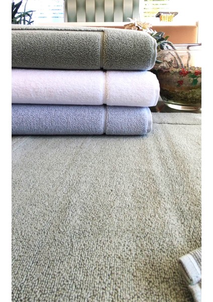 (3.lü Set) 50X90CM. Büyük Lüks Ayak Havlusu, Ayak Paspası, Havlu Paspas, Banyo ve Lavabo Paspası