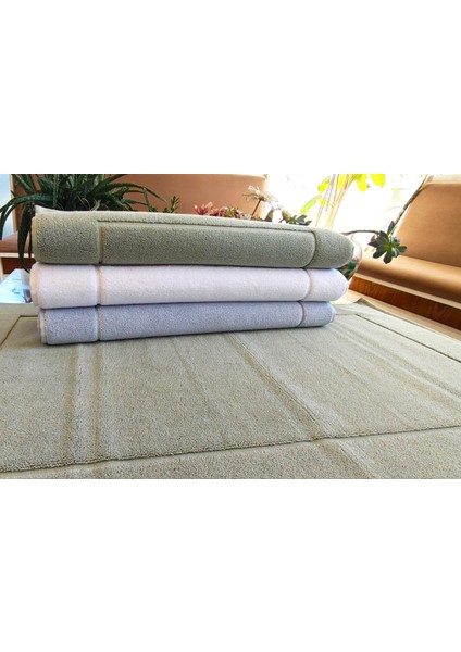 (3.lü Set) 50X90CM. Büyük Lüks Ayak Havlusu, Ayak Paspası, Havlu Paspas, Banyo ve Lavabo Paspası