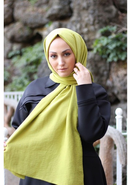 Shawl Kadın Fıstık Yeşili Caz Şal modelleri