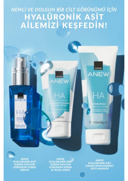 Anew Hyalüronik Asit İçeren Dolgun Görünüm Veren Su Bazlı Krem 50 ml