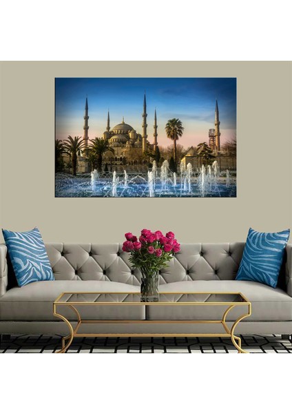 Dekoratif Baskı Cami Kanvas Tablo