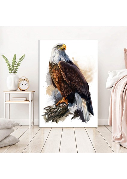 Dekoratif Şahin Kanvas Tablo